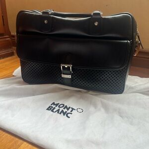 Montblanc Black and Silver Men's Briefcase